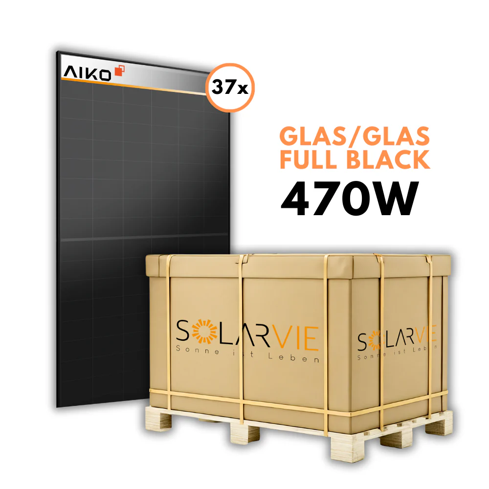 AIKO 470Wp Neostar 3S+ Glas-Glas Fullblack (Palette = 37 Stück)