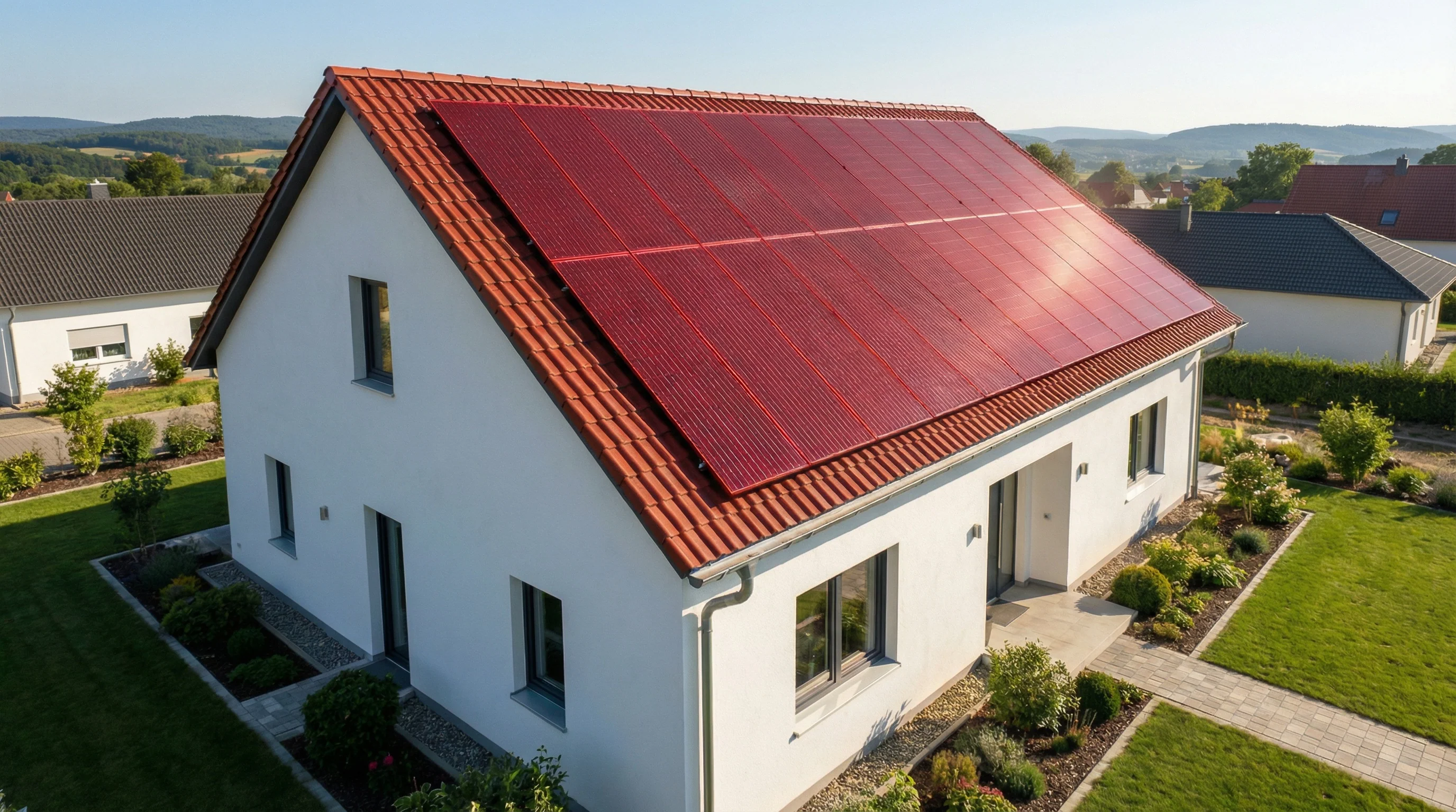 DAH Solar 400W terracotta Doppelglas (ROTES PV MODUL) - Image 2