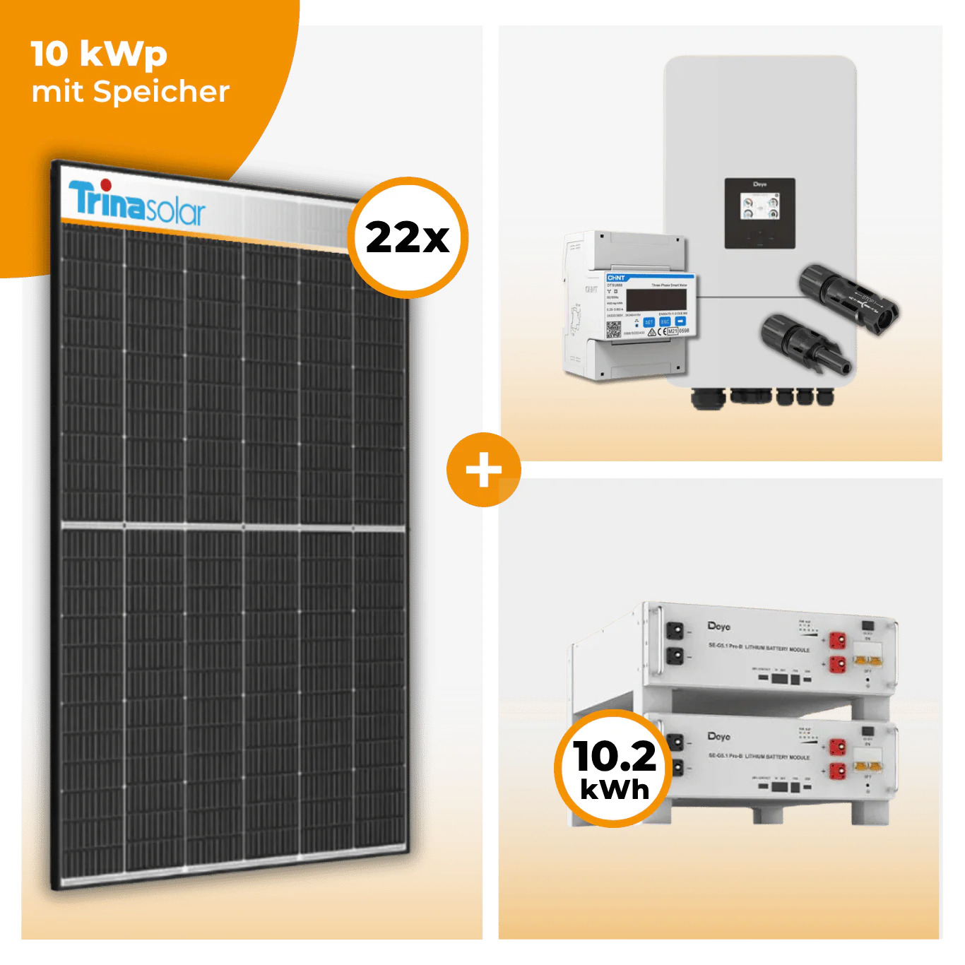 PV Komplettset 10 kWp – 22 x Trina 465 Black Frame & Deye SUN-10K-SG05LP3-EU-SM2 opt. Deye SE-G5.1 pro B - LV Speicher - Image 5