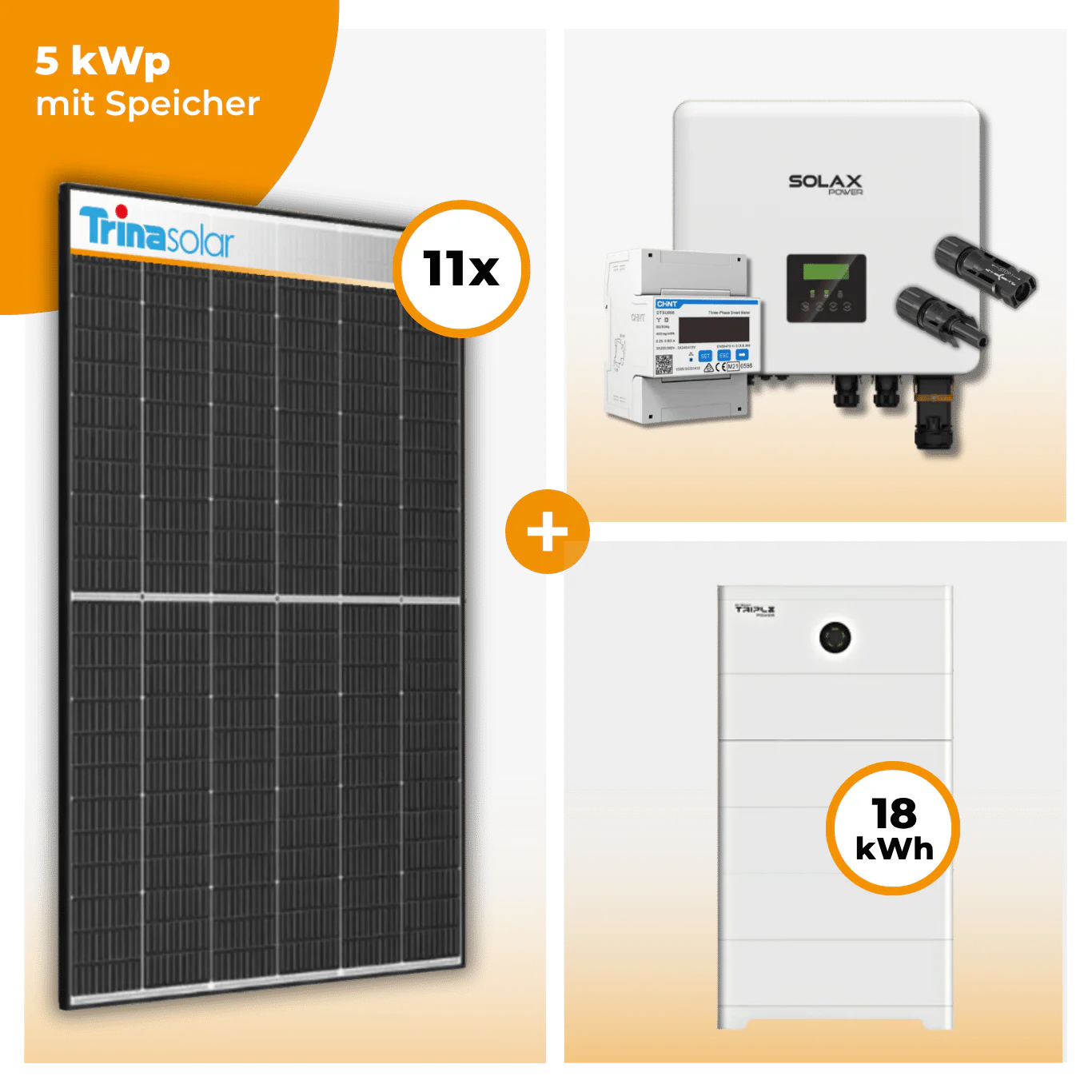 PV Komplettset 5 kWp – 11 x Trina 465 Black Frame & Solax X3 Hybrid opt. T-BAT SYS Speicher - Image 7